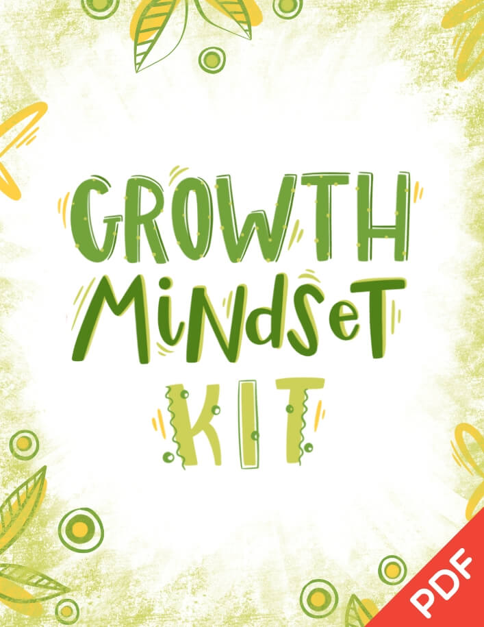 Growth Mindset Printables Kit PDF (ages 5-11) - Exclusive 50% Off